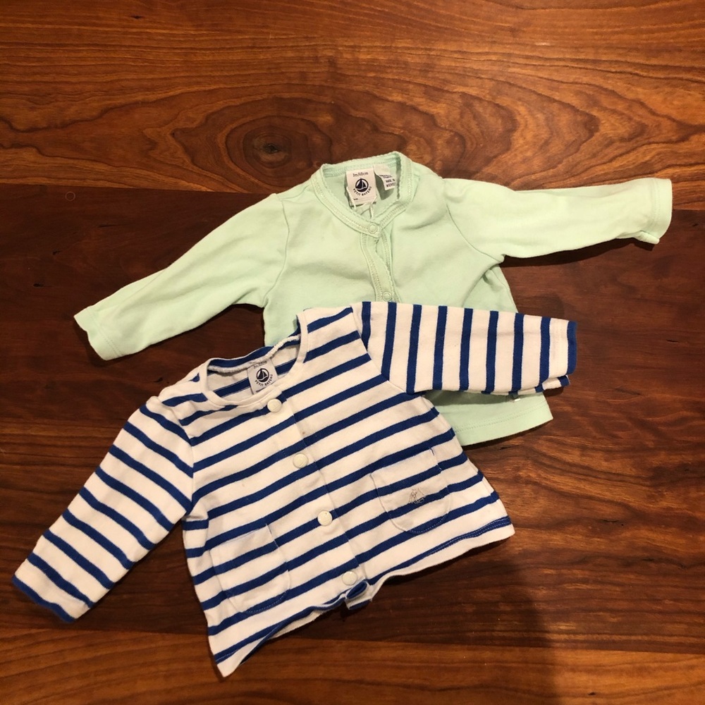 Petit Bateau Infant Cardigan Bundle - 3M